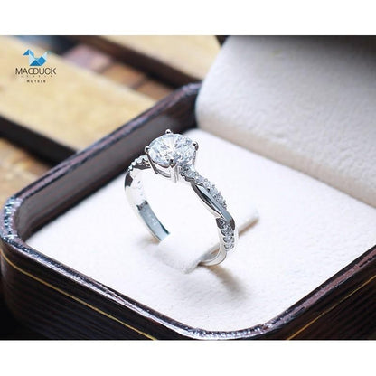 Couple ring set – CZ in 925 silver by Madduck Jewels