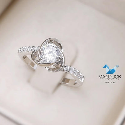 Women's ring – CZ in 925 silver by Madduck Jewels