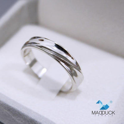 Unisex / male / female ring – CZ in 925 silver by Madduck Jewels