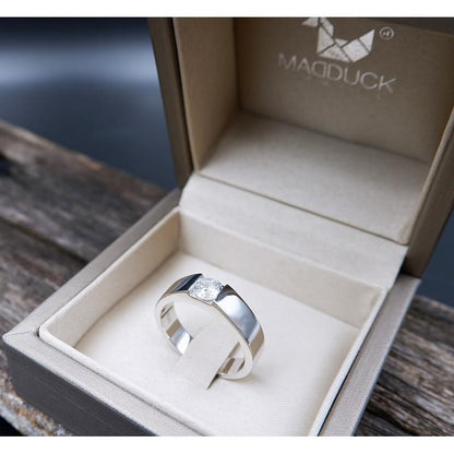 Couple ring set – CZ in 925 silver by Madduck Jewels