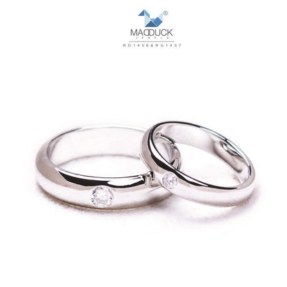 Couple ring set – CZ in 925 silver by Madduck Jewels