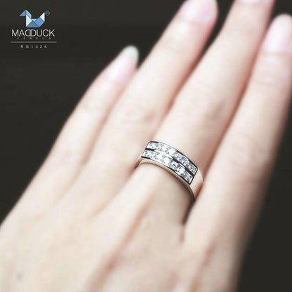 Couple ring set – CZ in 925 silver by Madduck Jewels