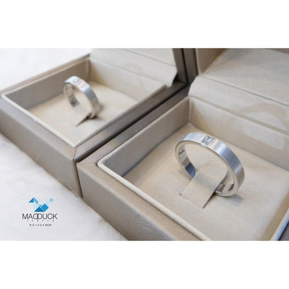 Couple ring set – CZ in 925 silver by Madduck Jewels
