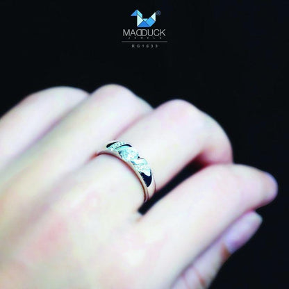 Unisex / male / female ring – CZ in 925 silver by Madduck Jewels