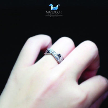 Women's ring – CZ in 925 silver by Madduck Jewels