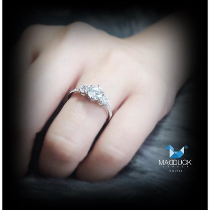 Couple ring set – CZ in 925 silver by Madduck Jewels