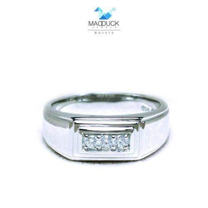 Men's ring – CZ in 925 silver by Madduck Jewels