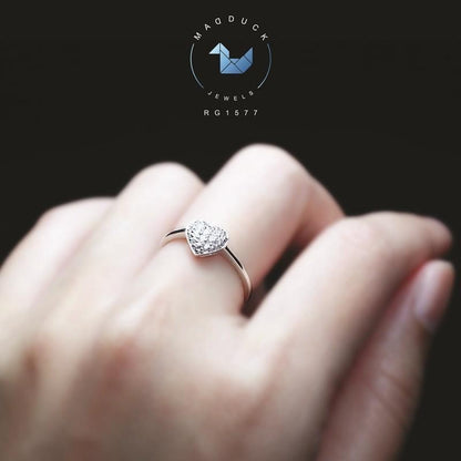 Couple ring set – CZ in 925 silver by Madduck Jewels