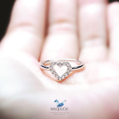 Couple ring set – CZ in 925 silver by Madduck Jewels