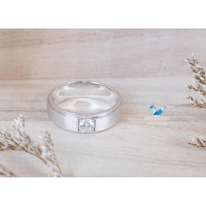 Unisex / male / female ring – CZ in 925 silver by Madduck Jewels