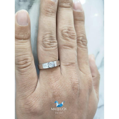 Unisex / male / female ring – CZ in 925 silver by Madduck Jewels