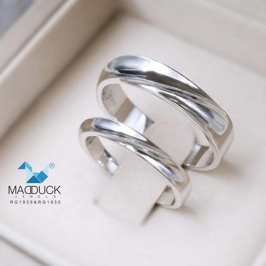 Couple ring set – CZ in 925 silver by Madduck Jewels