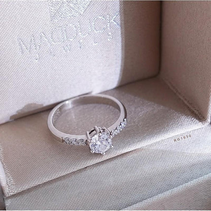 Women's ring – CZ in 925 silver by Madduck Jewels