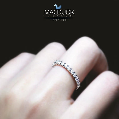 Couple ring set – CZ in 925 silver by Madduck Jewels
