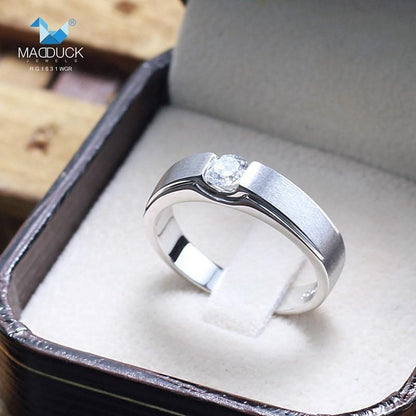 Men's ring – CZ in 925 silver by Madduck Jewels