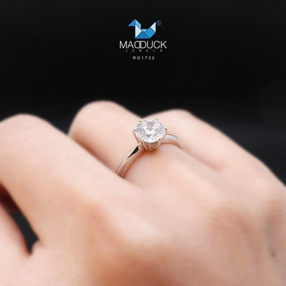 Women's ring – CZ in 925 silver by Madduck Jewels