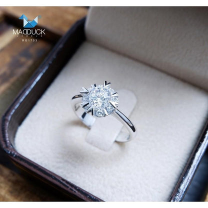 Couple ring set – CZ in 925 silver by Madduck Jewels