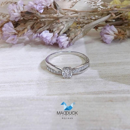 Couple ring set – CZ in 925 silver by Madduck Jewels