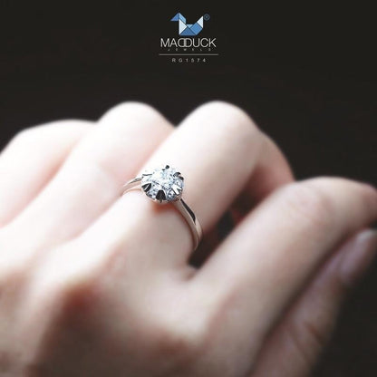 Women's ring – CZ in 925 silver by Madduck Jewels