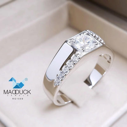 Unisex / male / female ring – CZ in 925 silver by Madduck Jewels