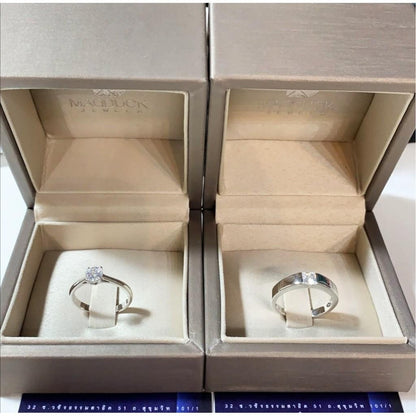 Couple ring set – CZ in 925 silver by Madduck Jewels