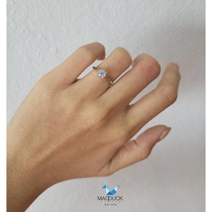Women's ring – CZ in 925 silver by Madduck Jewels