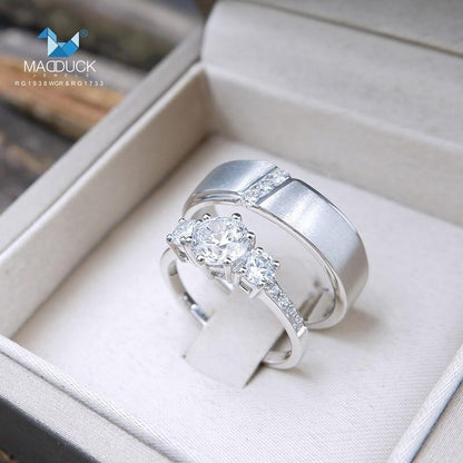 Couple ring set – CZ in 925 silver by Madduck Jewels