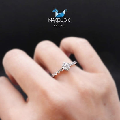 Women's ring – CZ in 925 silver by Madduck Jewels