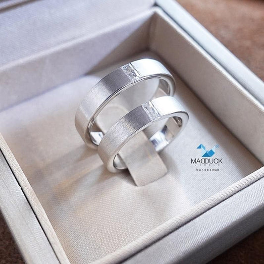 Couple ring set – CZ in 925 silver by Madduck Jewels