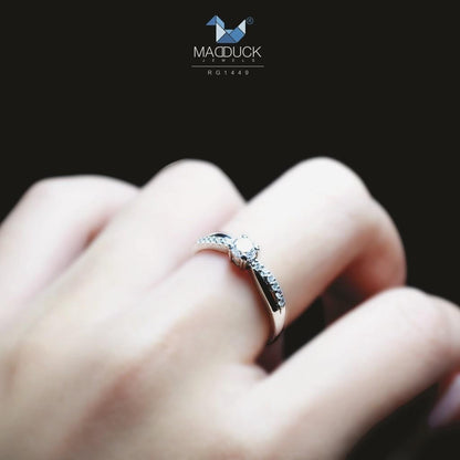 Couple ring set – CZ in 925 silver by Madduck Jewels