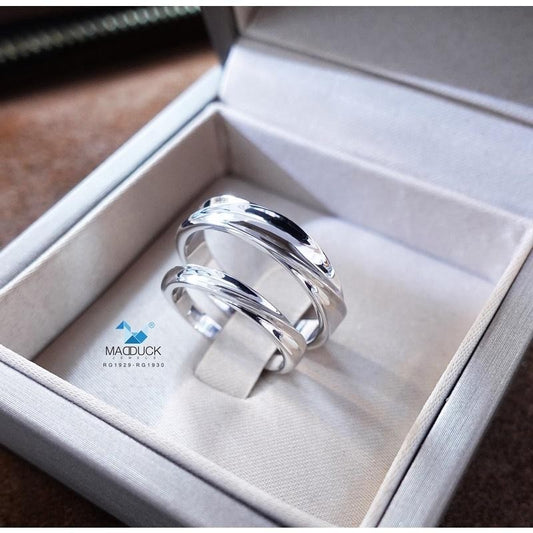 Couple ring set – CZ in 925 silver by Madduck Jewels