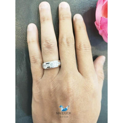 Unisex / male / female ring – CZ in 925 silver by Madduck Jewels