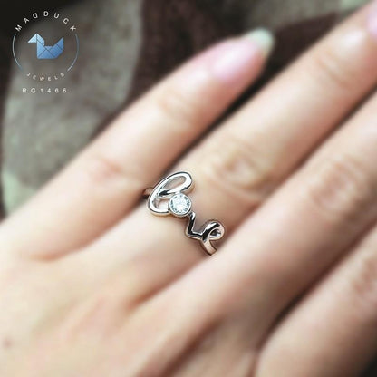 Women's ring – CZ in 925 silver by Madduck Jewels