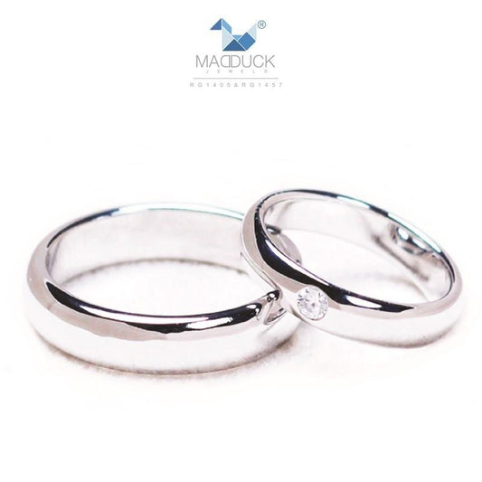 Couple ring set – CZ in 925 silver by Madduck Jewels