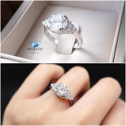 Women's ring – CZ in 925 silver by Madduck Jewels
