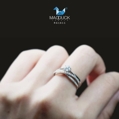 Couple ring set – CZ in 925 silver by Madduck Jewels