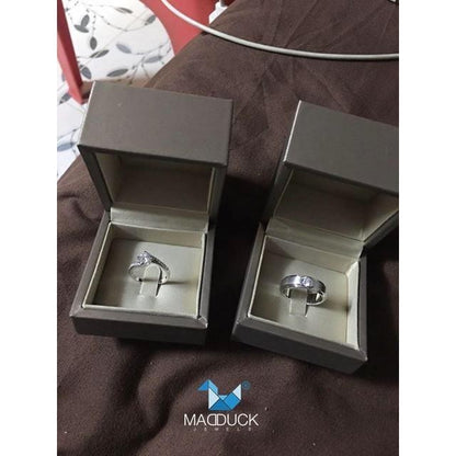 Couple ring set – CZ in 925 silver by Madduck Jewels