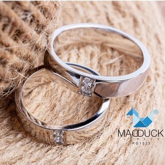 Couple ring set – CZ in 925 silver by Madduck Jewels