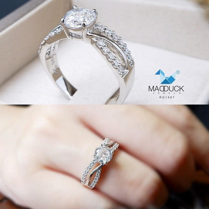 Women's ring – CZ in 925 silver by Madduck Jewels