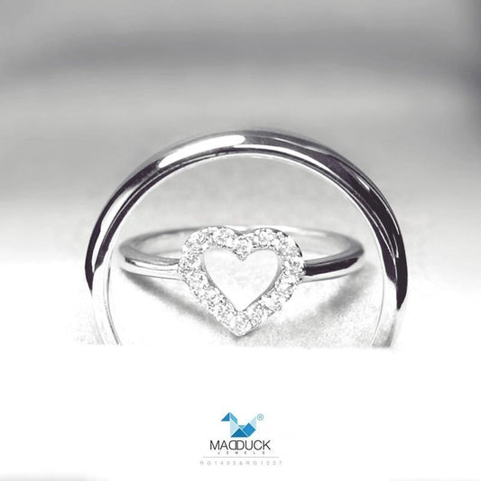 Couple ring set – CZ in 925 silver by Madduck Jewels