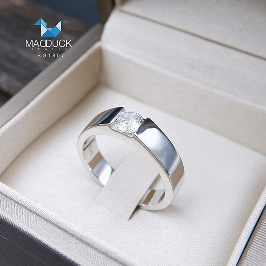 Couple ring set – CZ in 925 silver by Madduck Jewels