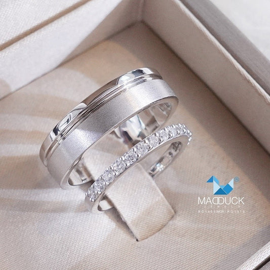 Couple ring set – CZ in 925 silver by Madduck Jewels