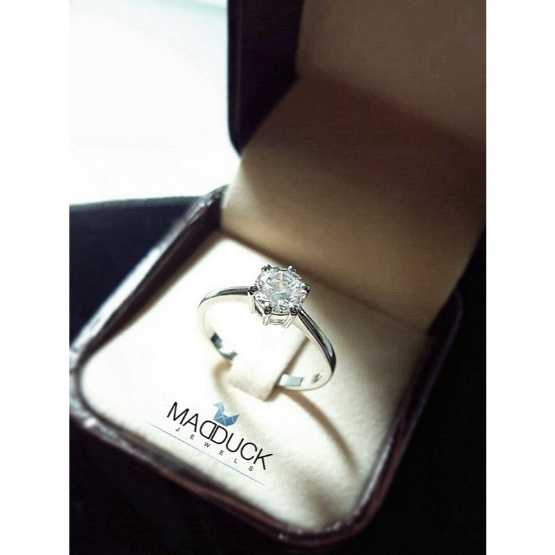 Women's ring – CZ in 925 silver by Madduck Jewels