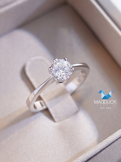 Couple ring set – CZ in 925 silver by Madduck Jewels