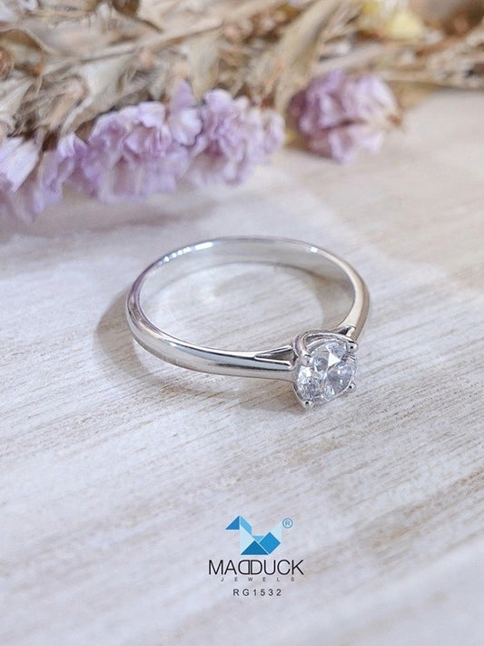 Couple ring set – CZ in 925 silver by Madduck Jewels