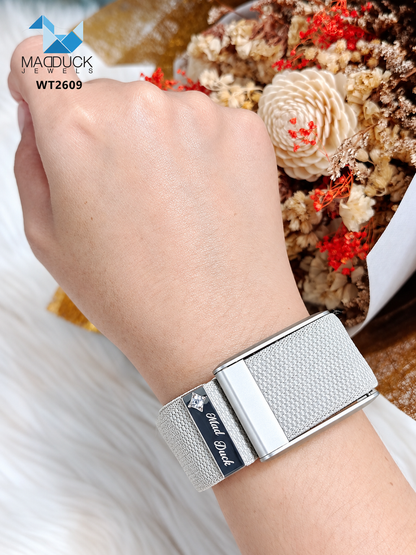 WHOOP Band Charm WT2609 | 925 Sterling Silver, Rhodium Plated | CZ / Moissanite / Lab-Grown Diamond | Personalized Engraving
